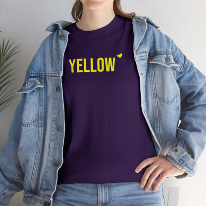 Yellow Energy Butterfly Cotton Tee