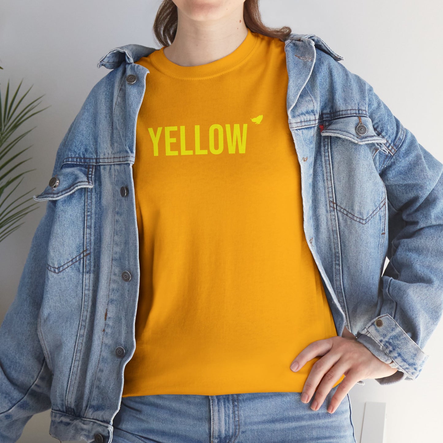 Yellow Energy Butterfly Cotton Tee