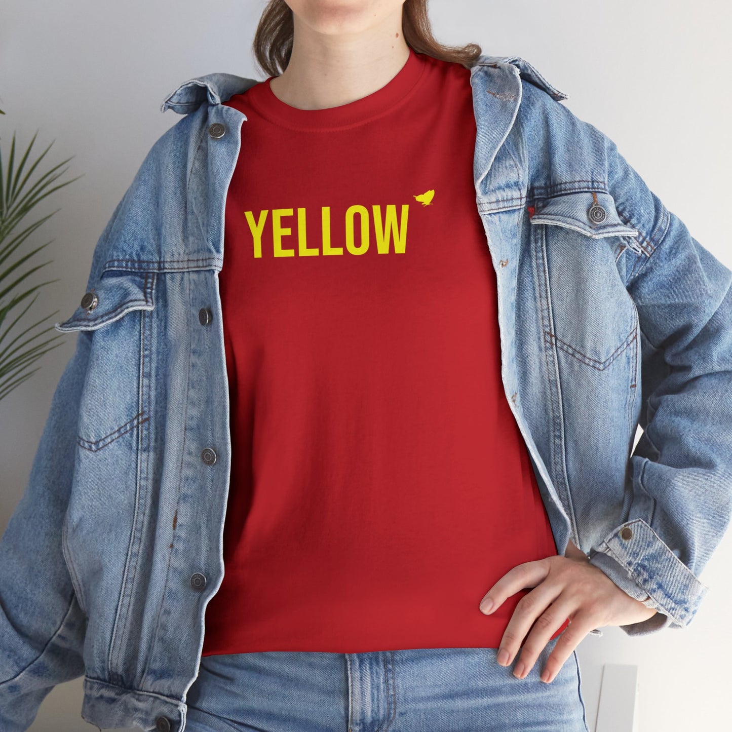 Yellow Energy Butterfly Cotton Tee