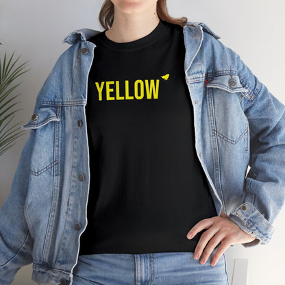 Yellow Energy Butterfly Cotton Tee