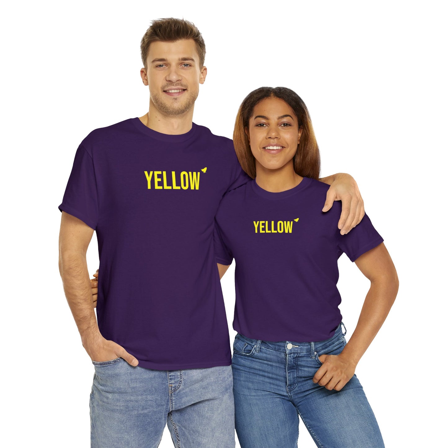 Yellow Energy Butterfly Cotton Tee