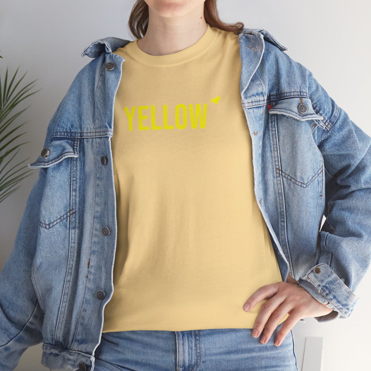 Yellow Energy Butterfly Cotton Tee